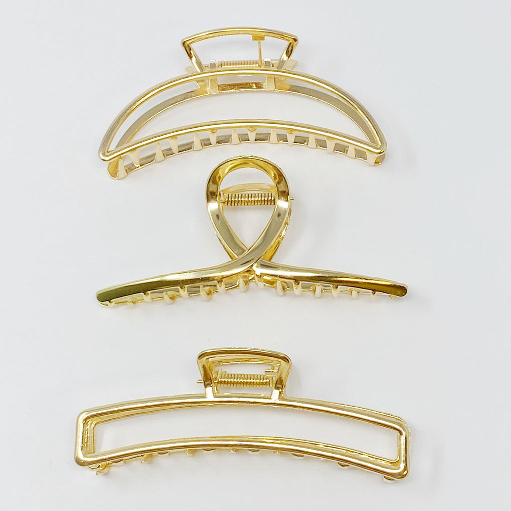 Goldmine-Haarspangen-Set, 3-teilig