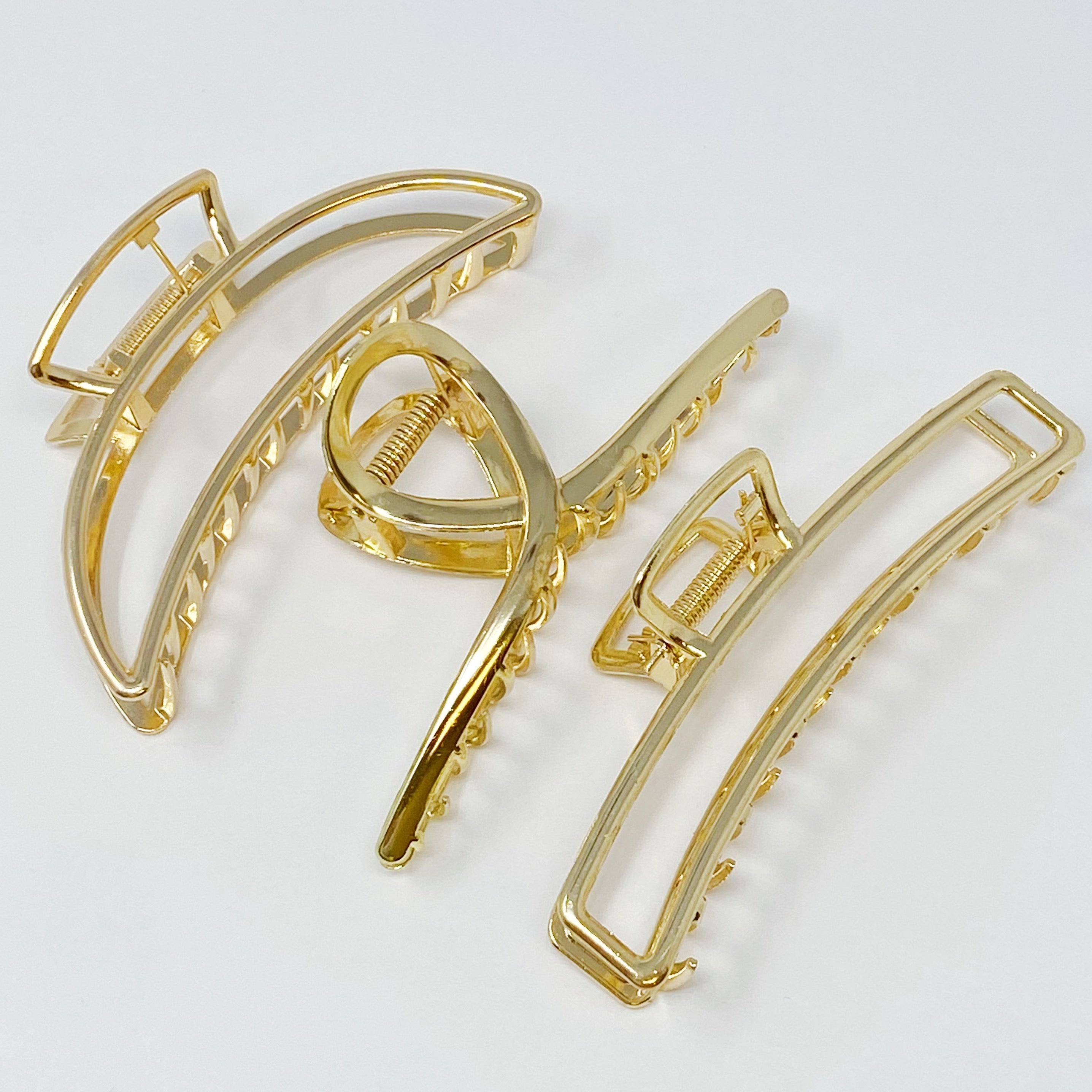 Goldmine-Haarspangen-Set, 3-teilig