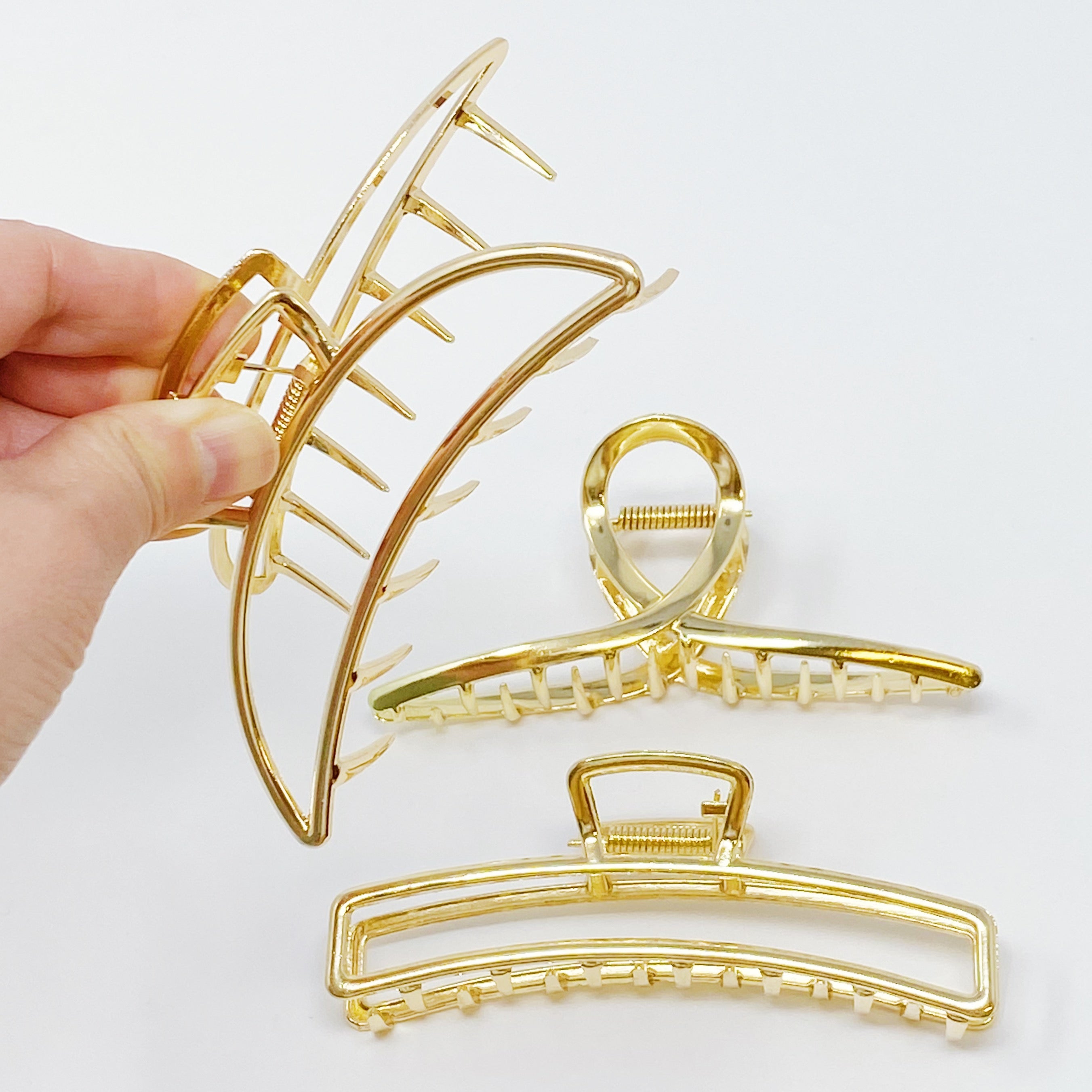 Goldmine-Haarspangen-Set, 3-teilig