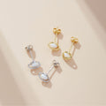 WHITE OPAL EARRINGS