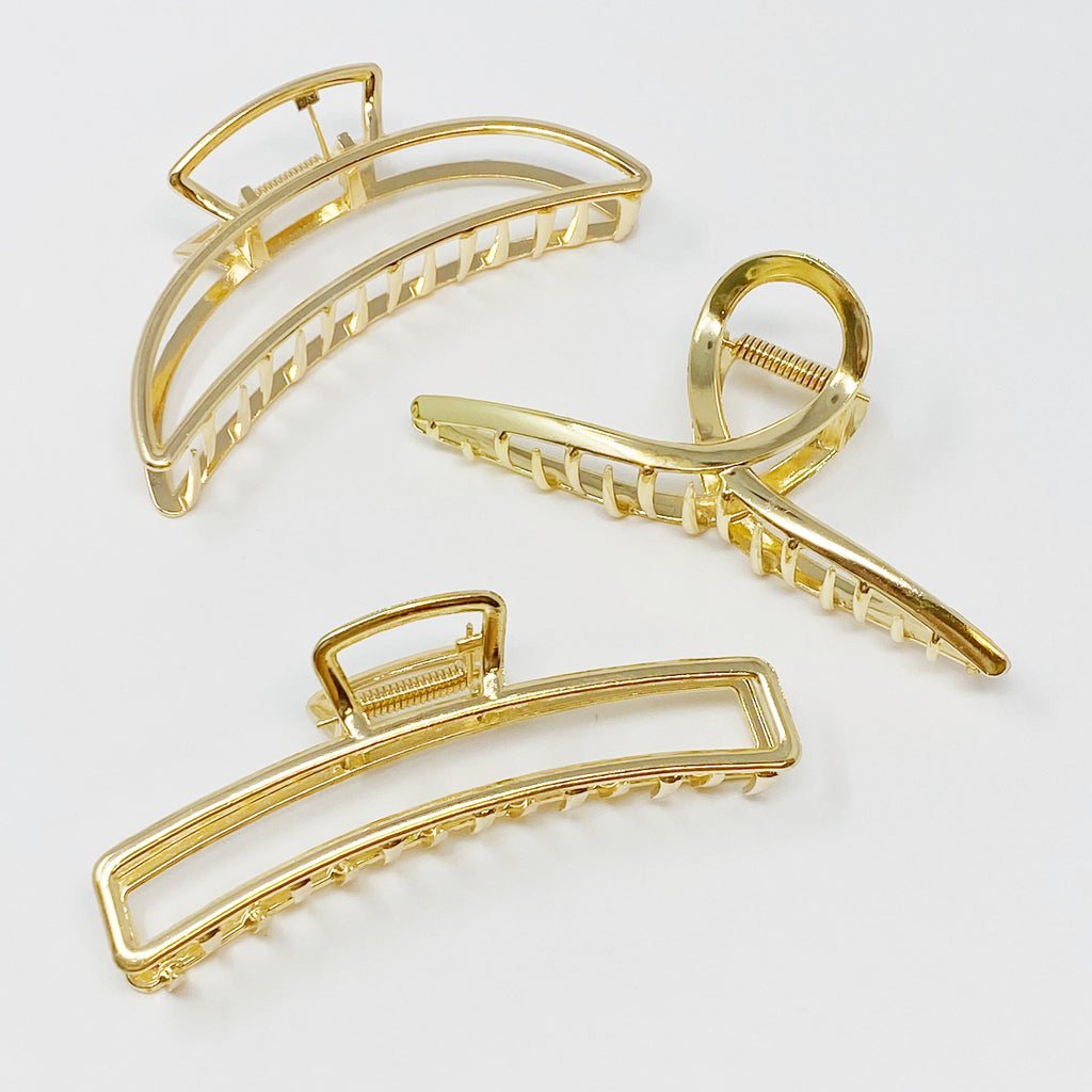 Goldmine-Haarspangen-Set, 3-teilig