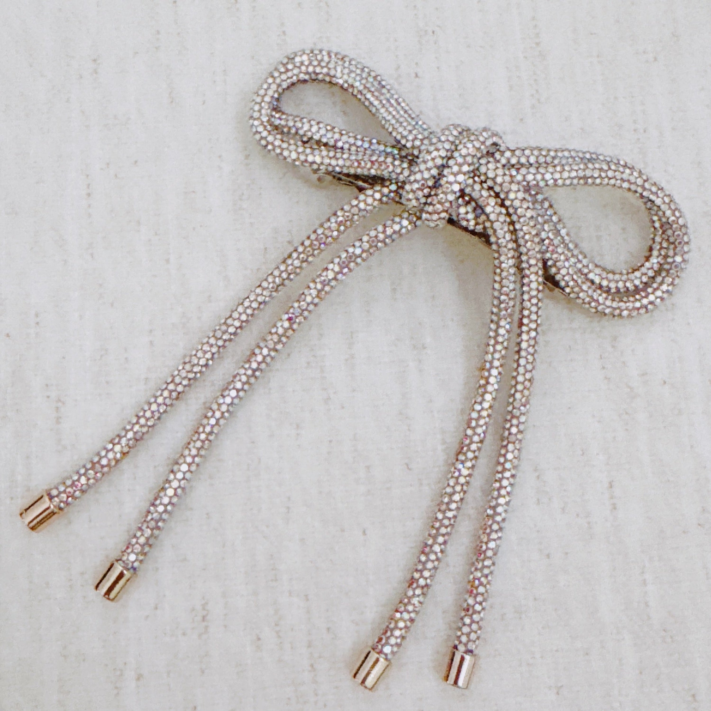 Haarspange mit Bling-Schleife