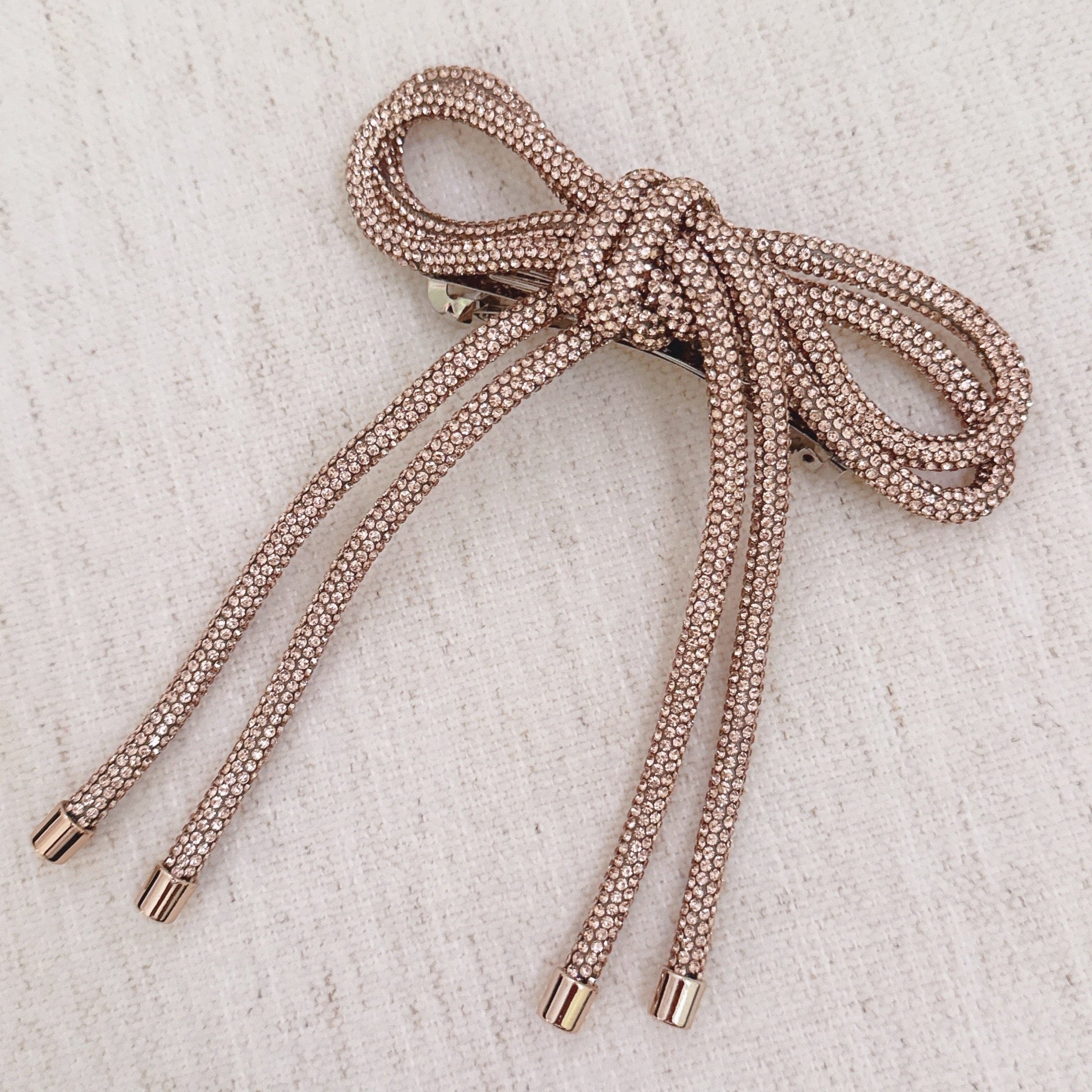 Haarspange mit Bling-Schleife