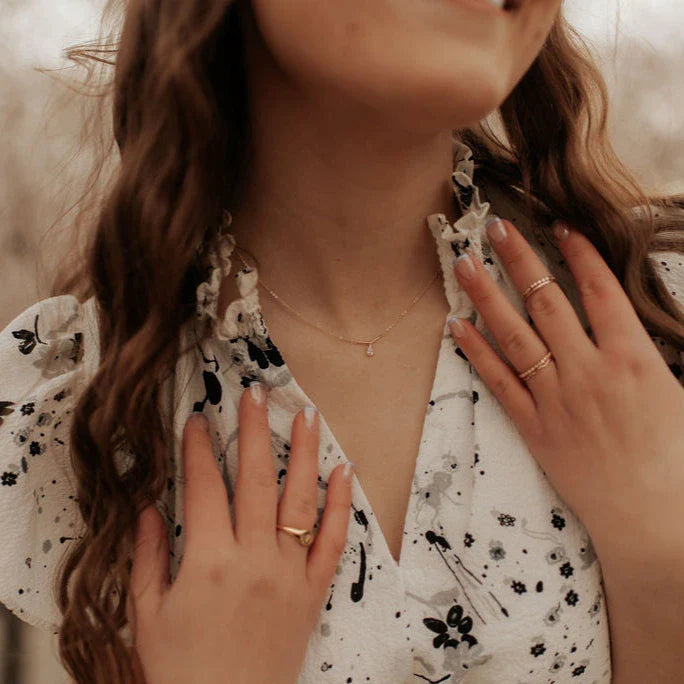 Harper Diamant-Tropfen-Halskette