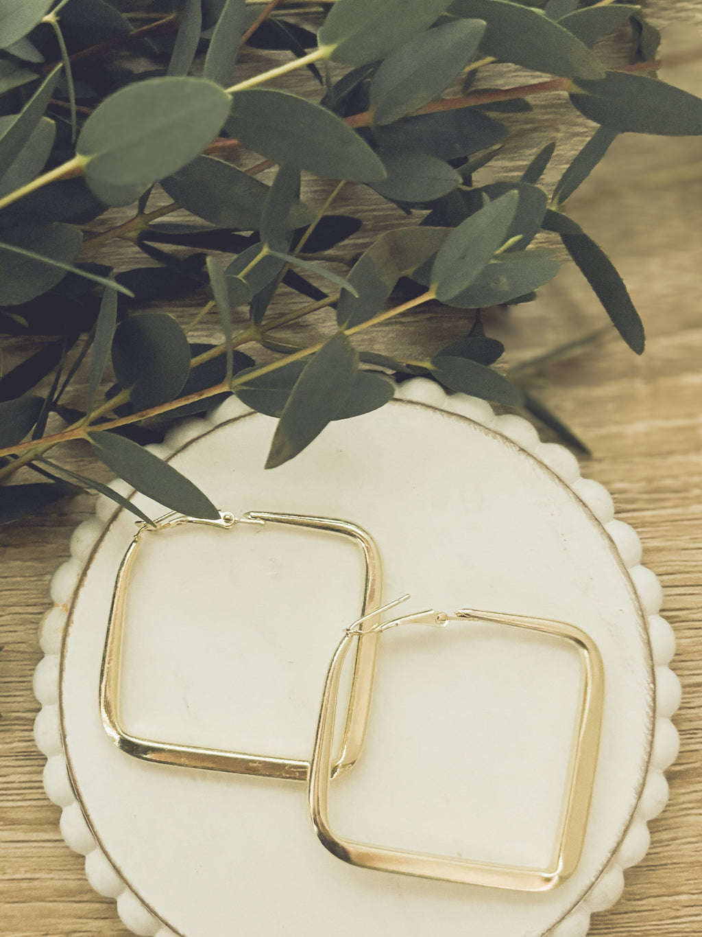 Der Everyday Statement Hoop Square - Gold oder Silber